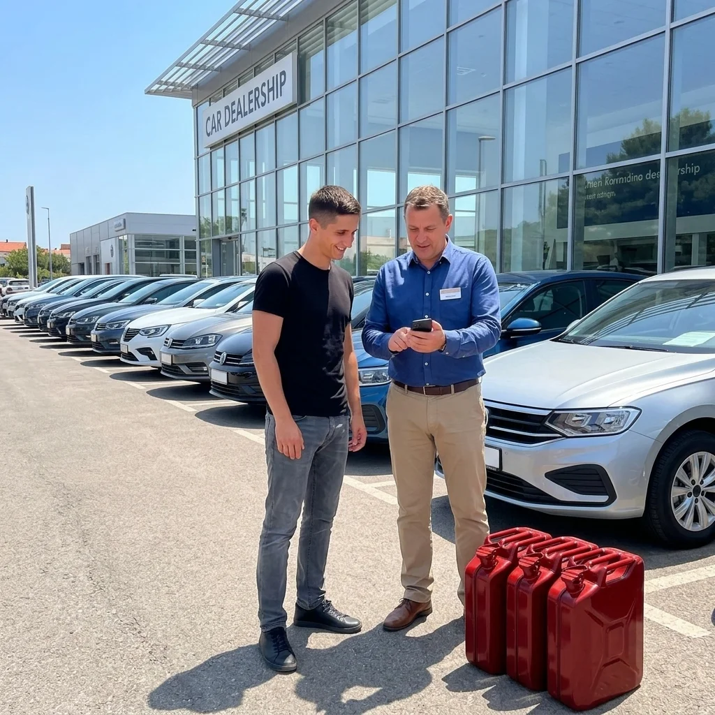 Заправка новых автомобилей для тест-драйвов